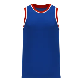 Athletic Knit (AK) B1710A-333 Adult Detroit Pistons Royal Blue Pro Basketball Jersey