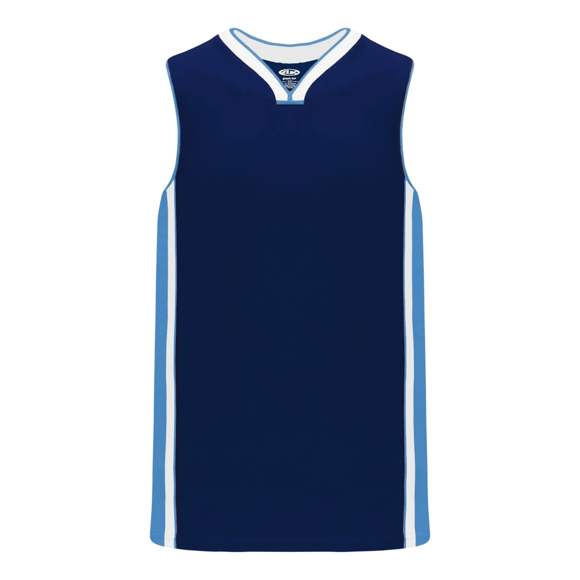 Athletic Knit (AK) B1715A-761 Adult Navy/Sky Blue/White Pro Basketball Jersey