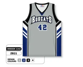 Athletic Knit Custom Sublimated Basketball Jersey Design 1142