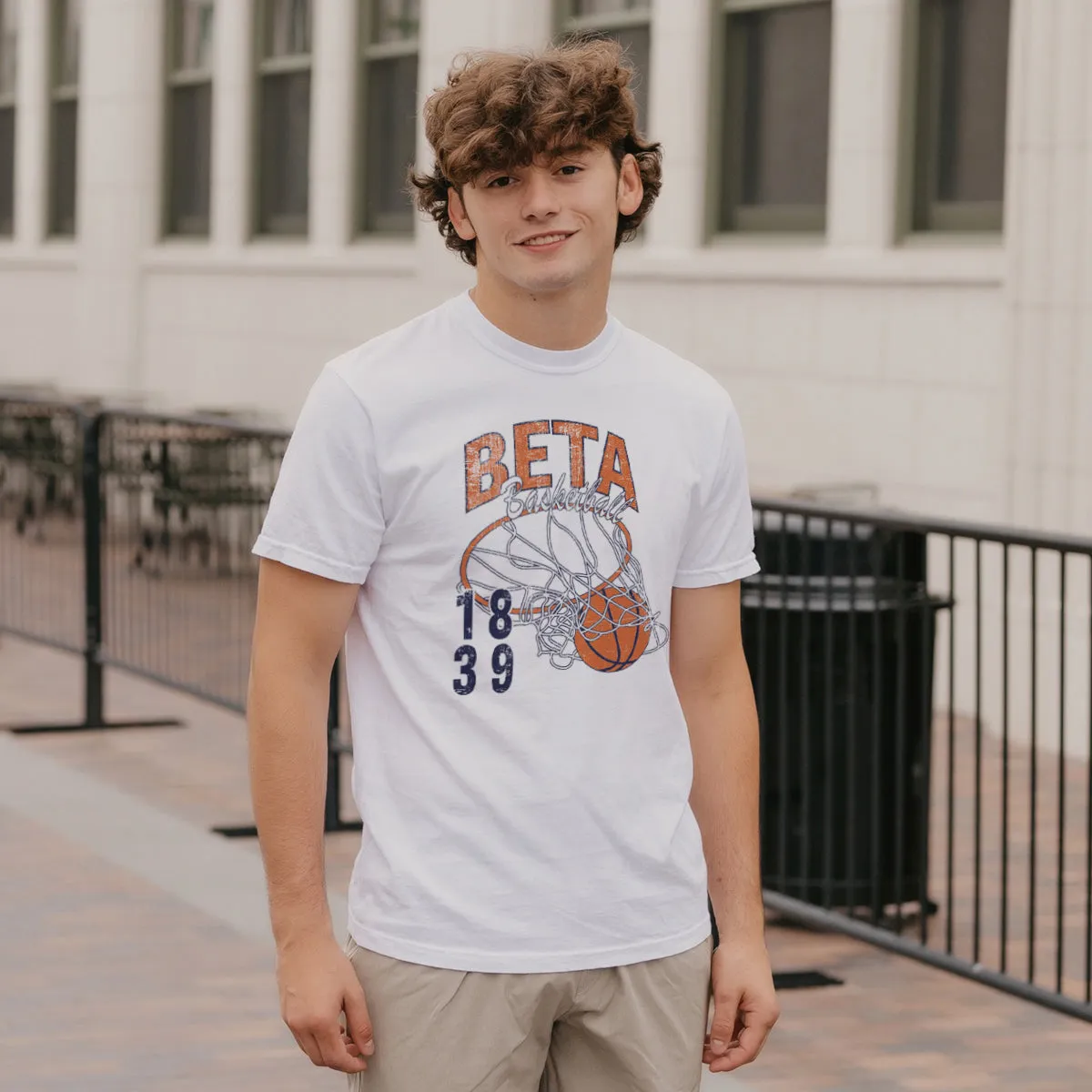 Beta Comfort Colors Retro Basketball Short Sleeve Tee