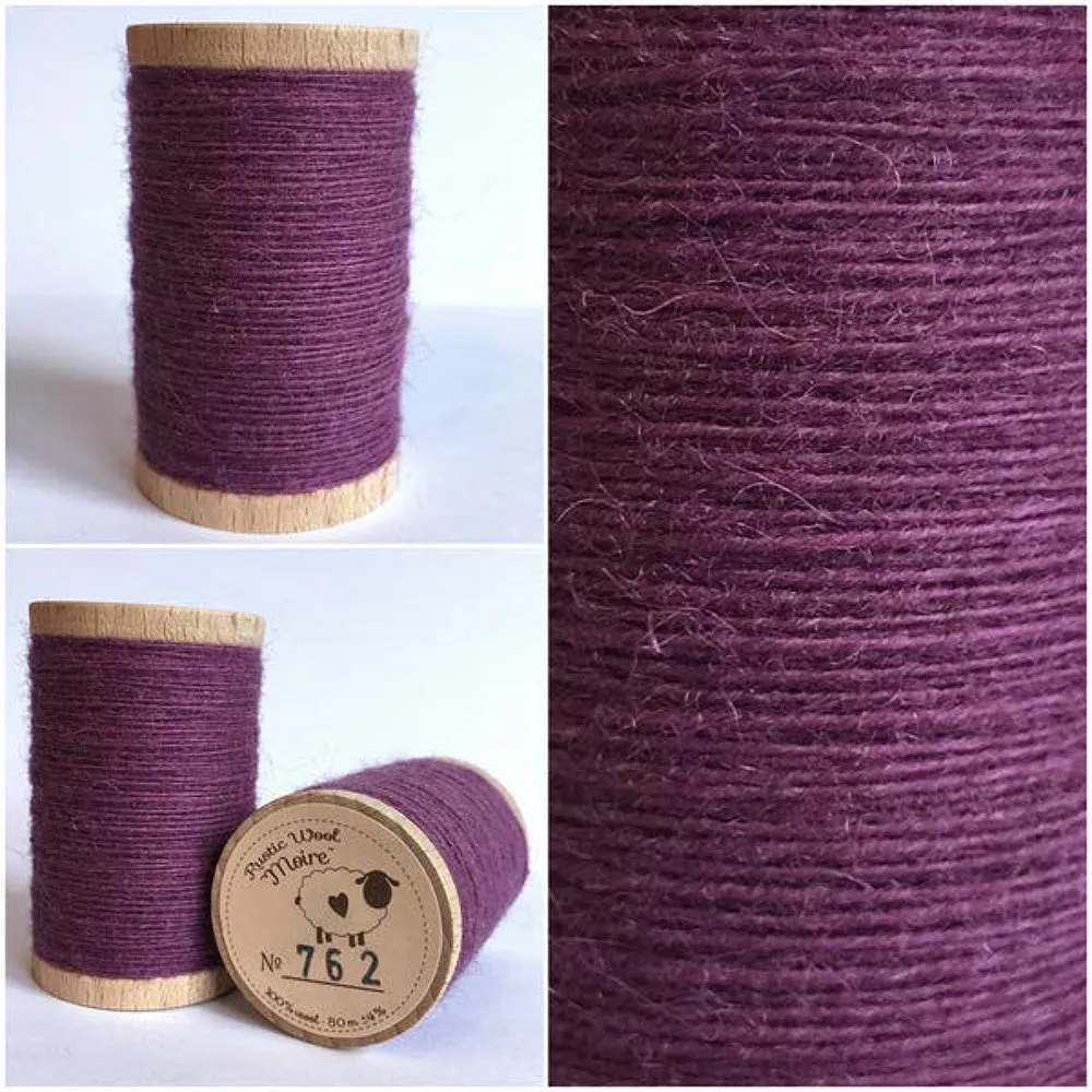 BOYSENBERRY Hand Dyed YARD Wool Fabric for Wool Applique and Rug Hooking