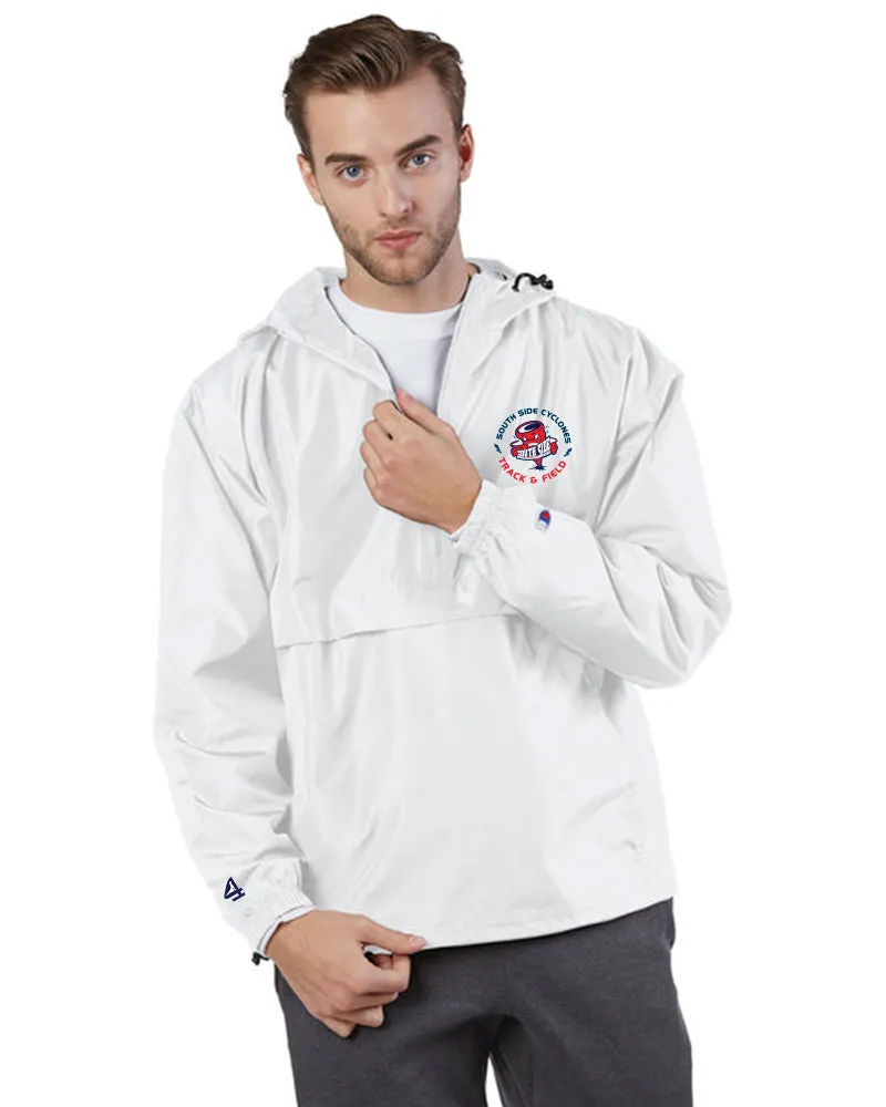 CYCLONES TRACK & FIELD Packable Anorak 1/4 Zip Windbreaker