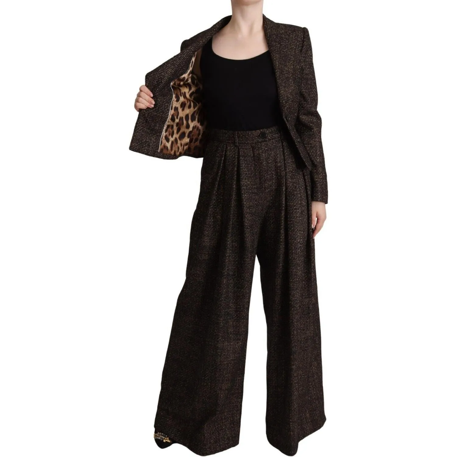 Dolce & Gabbana Chic Wool Blend Suit Set