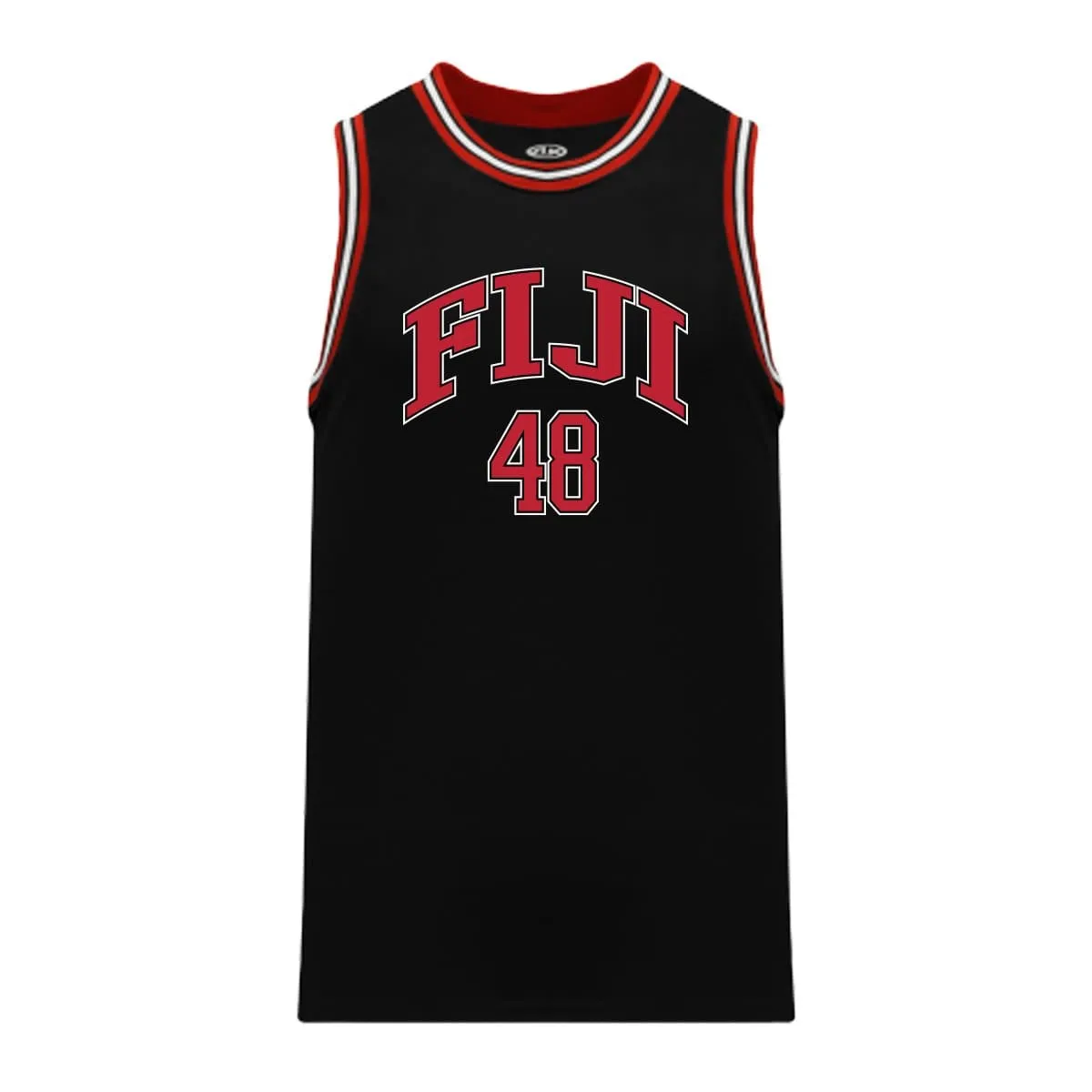 FIJI Black Basketball Jersey