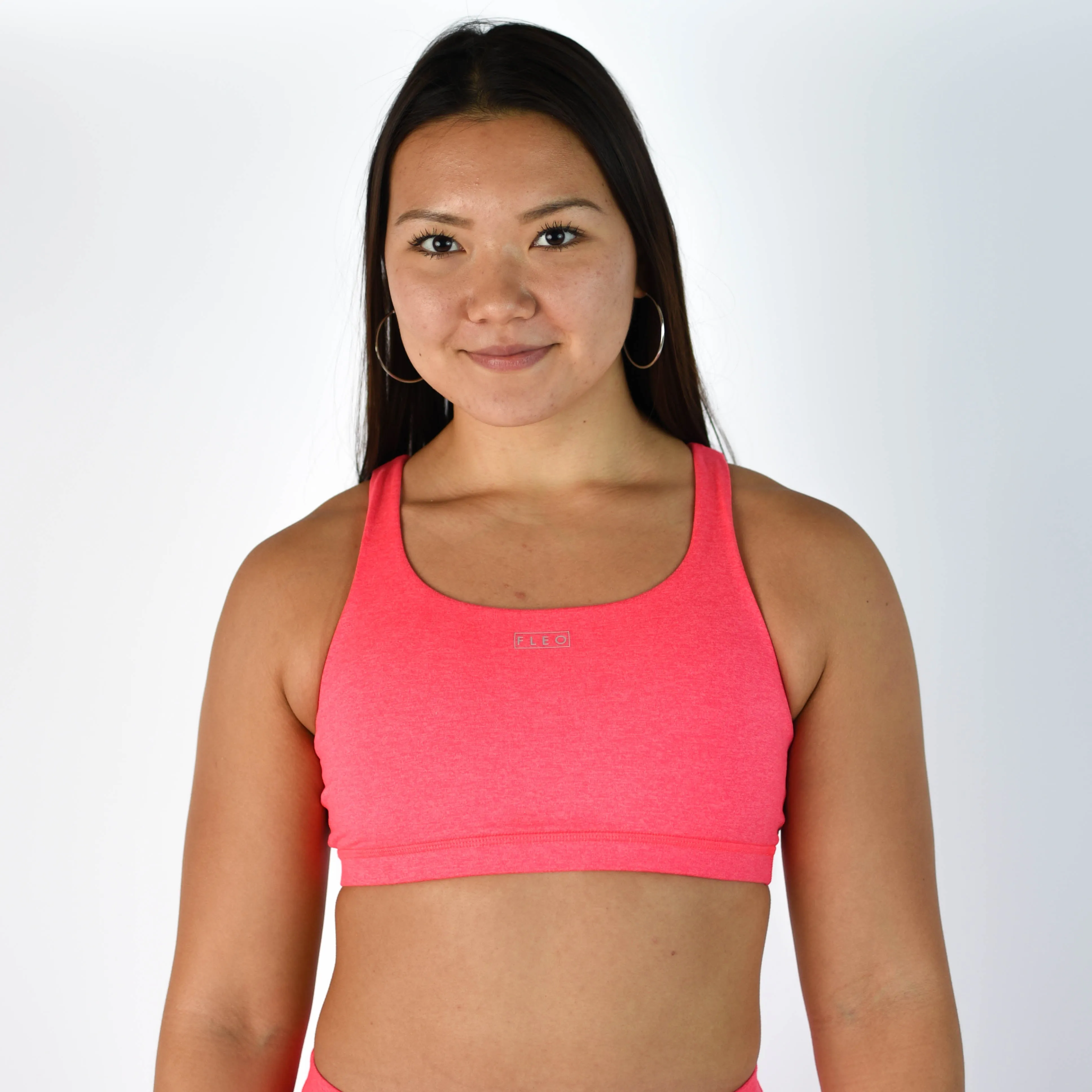 FLEO Isla Sports Bra - Heather Neon Punch