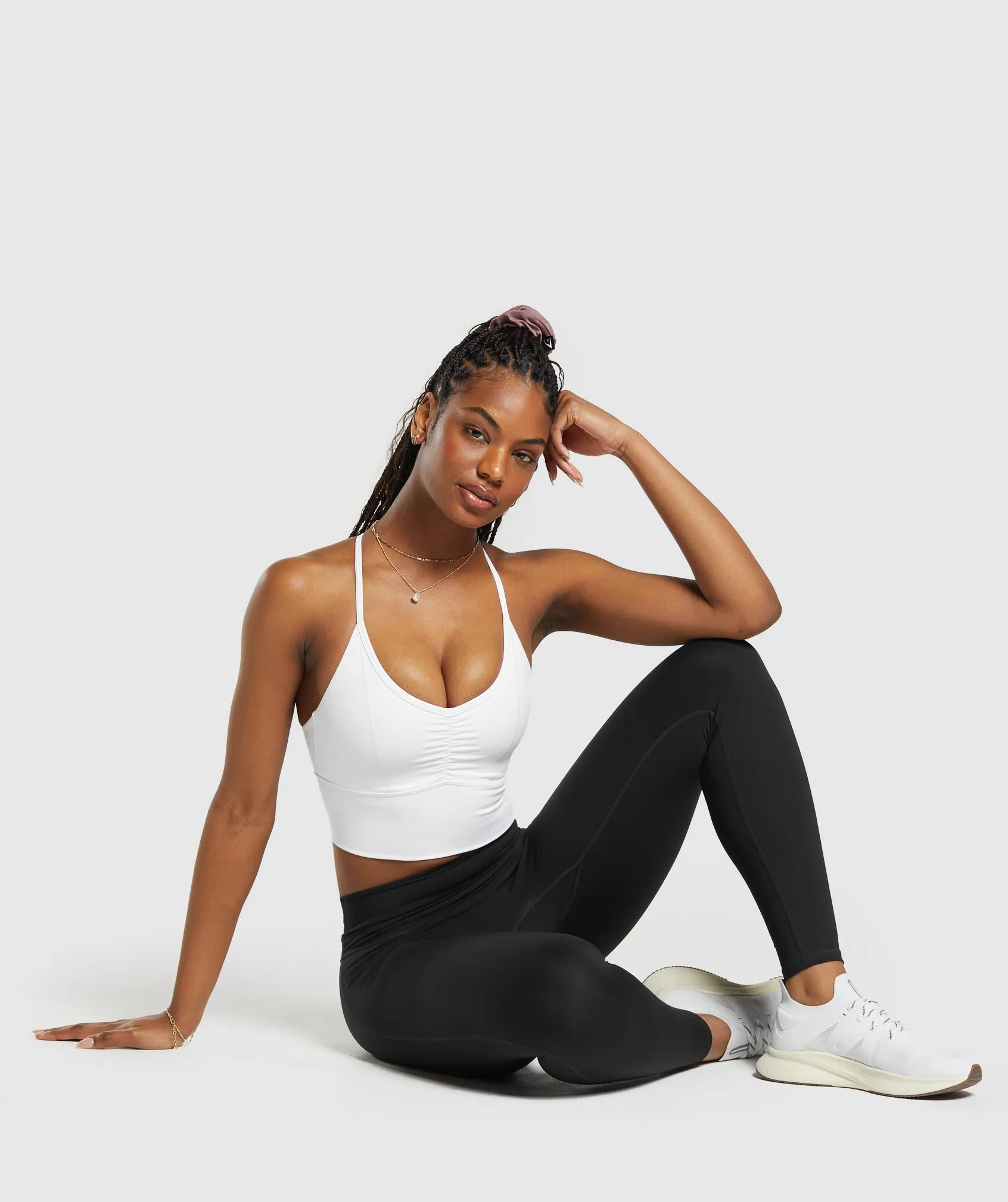 Gymshark Elevate Longline Sports Bra - White