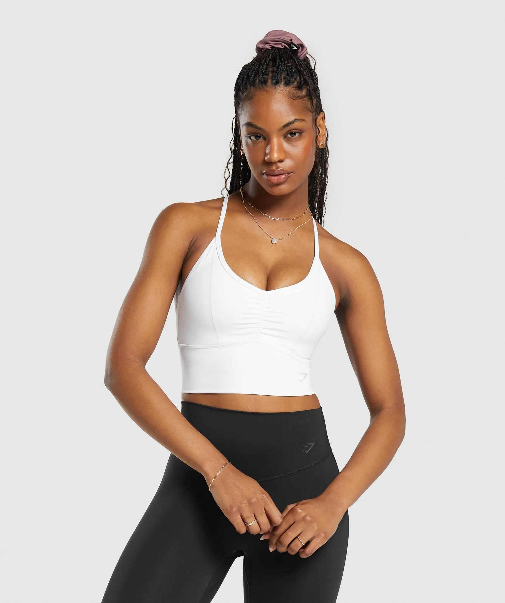 Gymshark Elevate Longline Sports Bra - White