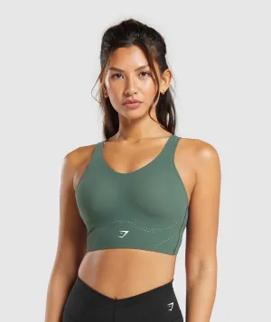 Gymshark Longline Crossback Sports Bra - Slate Teal