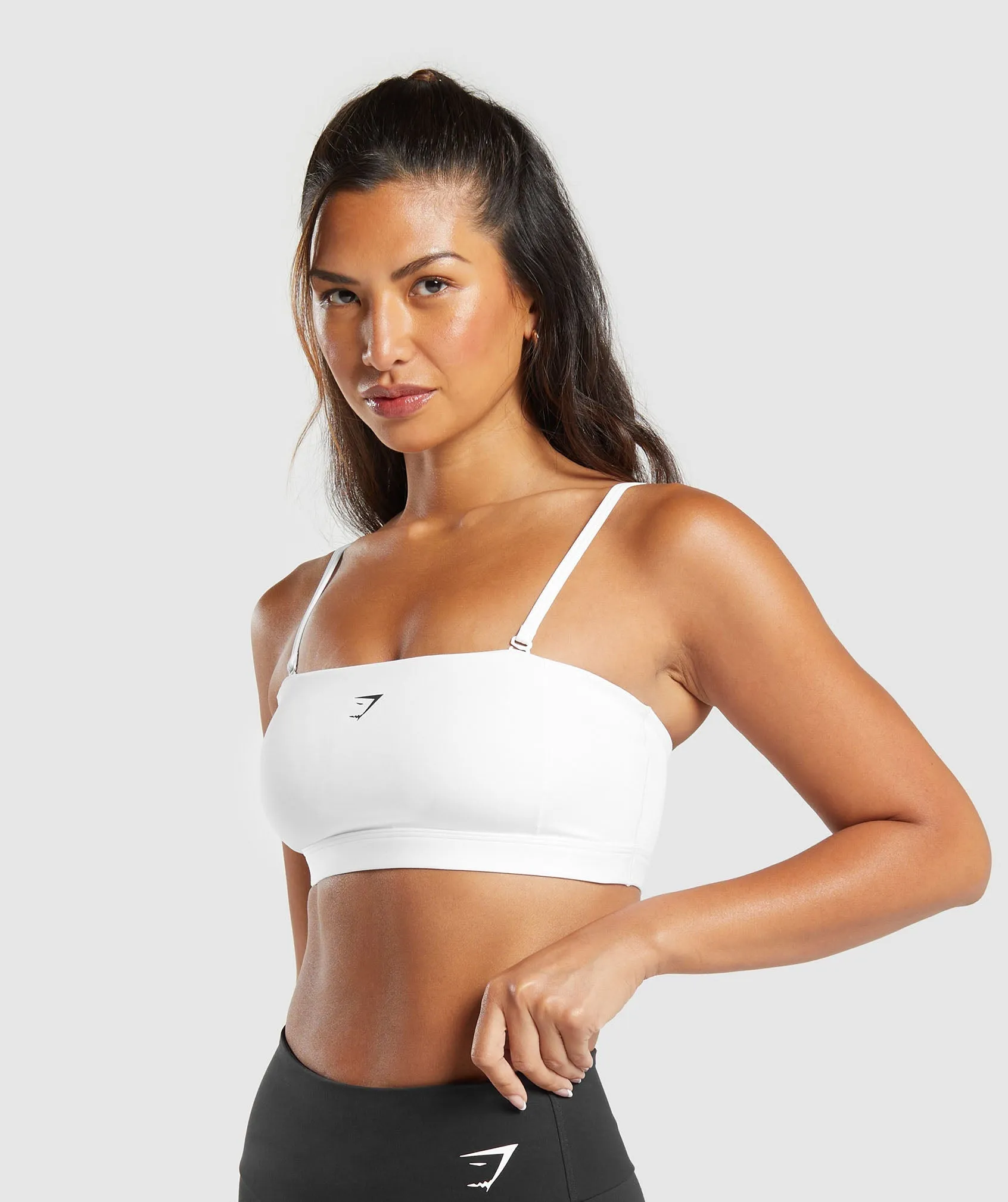 Gymshark Multi Way Strap Bandeau Bra - White