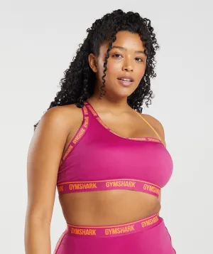 Gymshark Strike Sports Bra - Dragon Pink/Horizon Orange