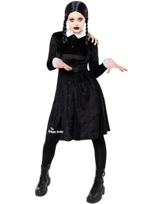 Licensed Wednesday Addams Womens Costume