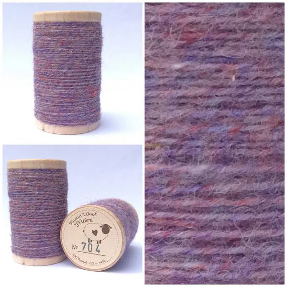 LILAC Hand Dyed HALF YARD Wool Fabric for Wool Applique and Rug Hooking