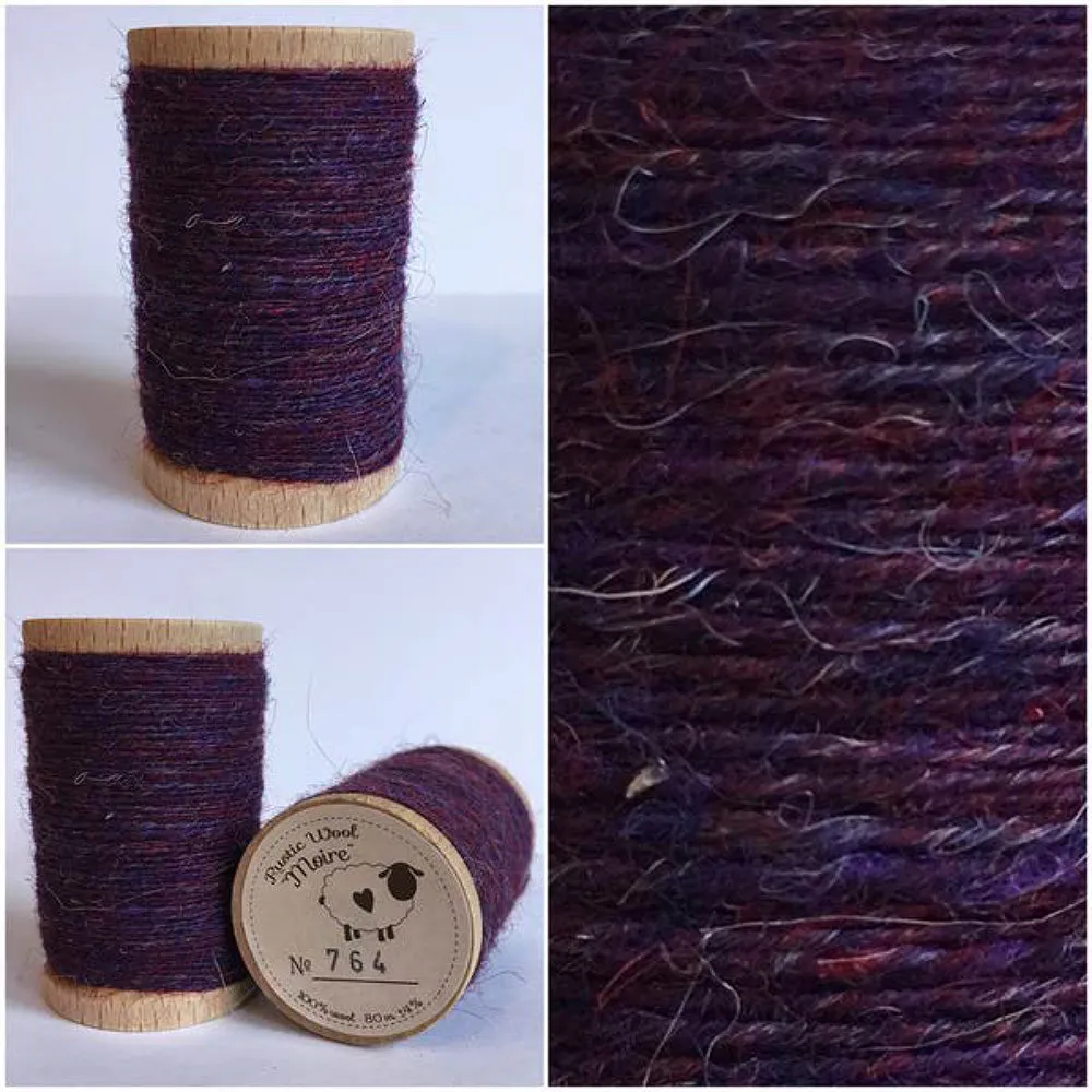 LILAC Hand Dyed HALF YARD Wool Fabric for Wool Applique and Rug Hooking