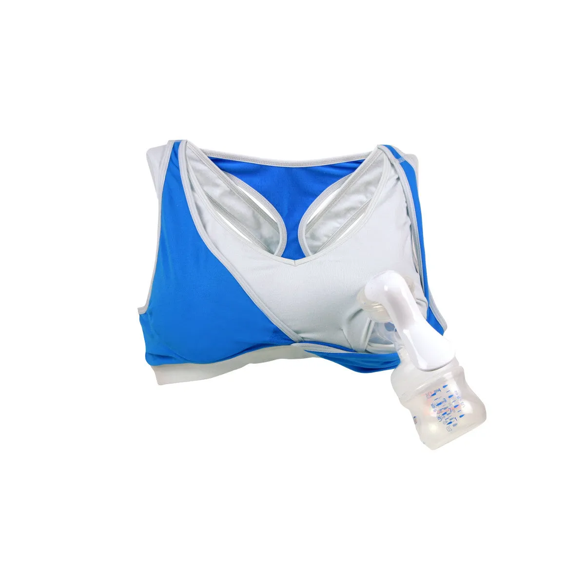 Lotus Blue Yoga Nursing Breast Pump Bra - Cake