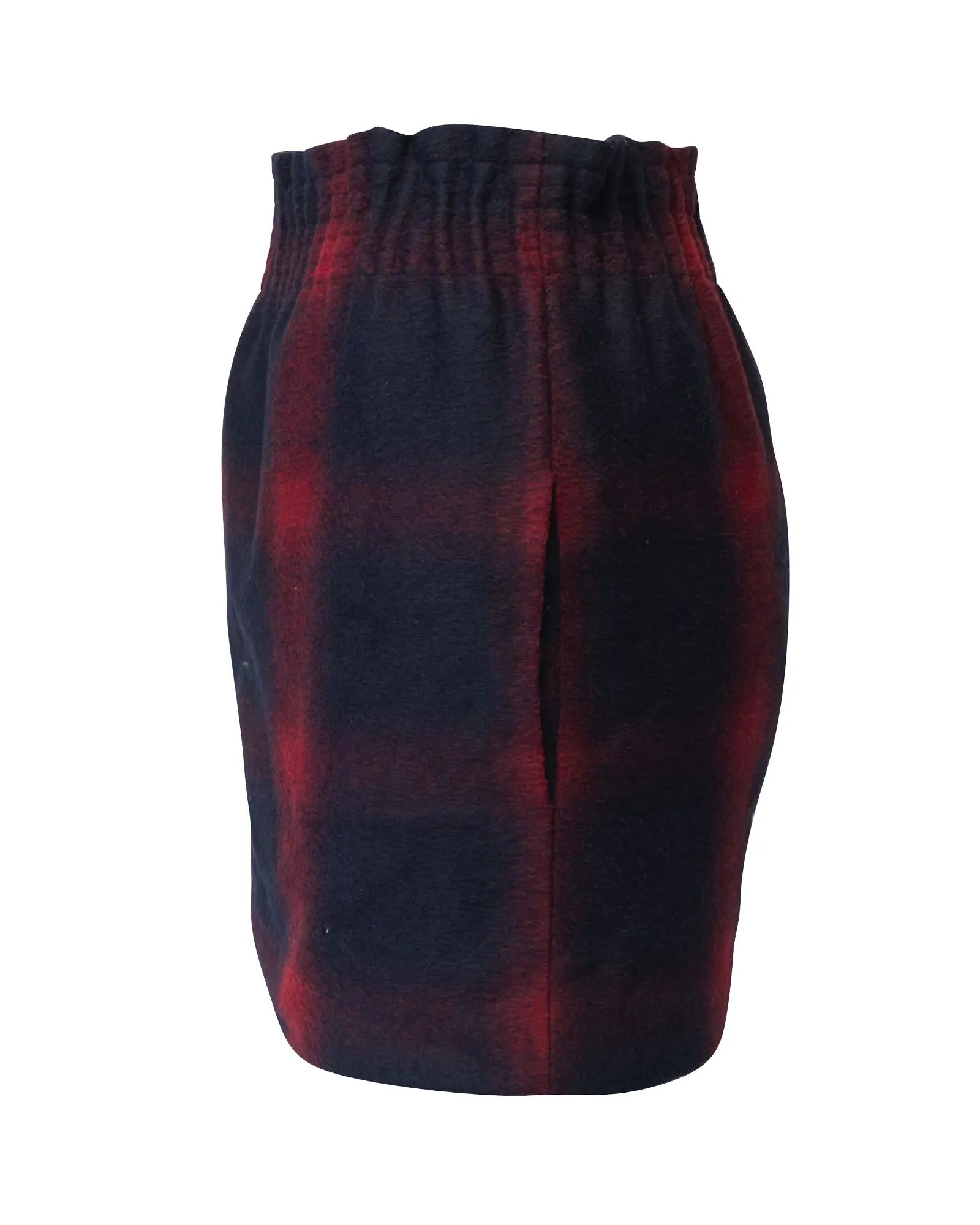 Multicolor Plaid Wool Mini Skirt by Maje