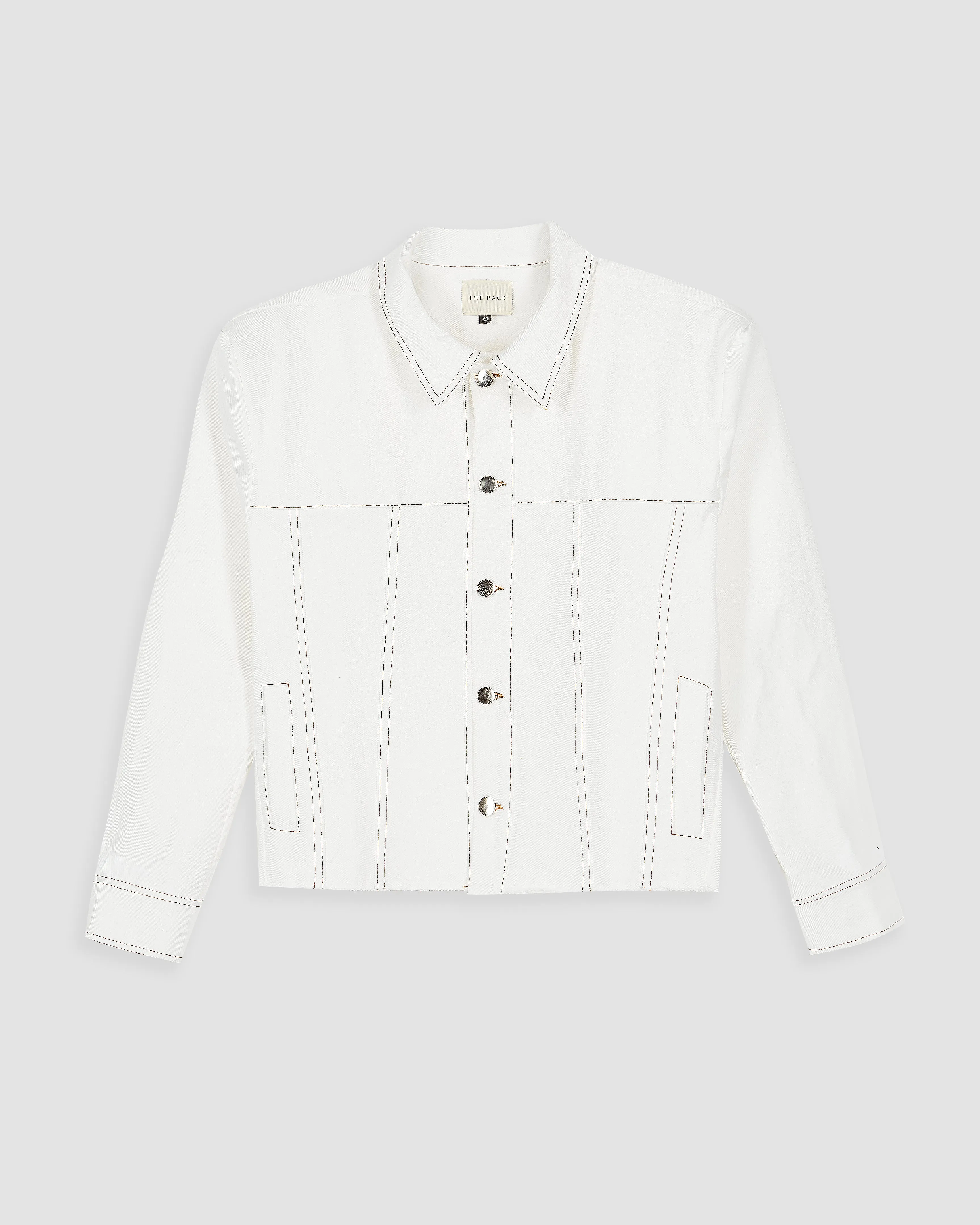 MUY SHIDA DENIM JACKET IN OFF-WHITE