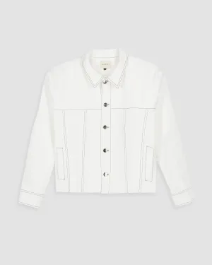 MUY SHIDA DENIM JACKET IN OFF-WHITE