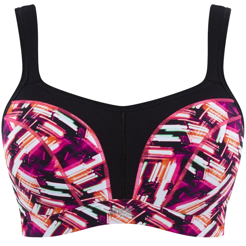 Neon Lights Print Sports Bra Underwired - Panache