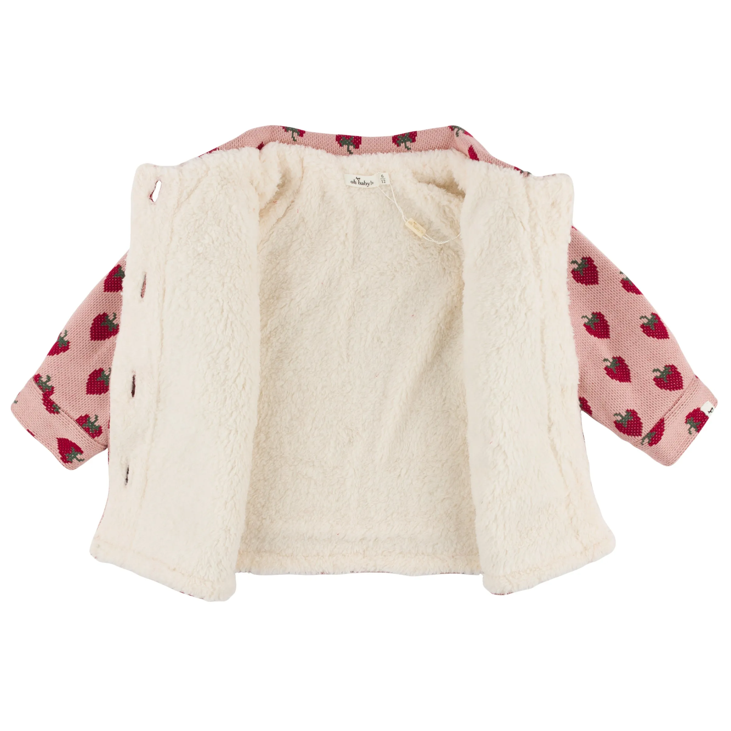 oh baby! Shacket Double Knit with Cream Snowdrift - Winter Berries - Berry