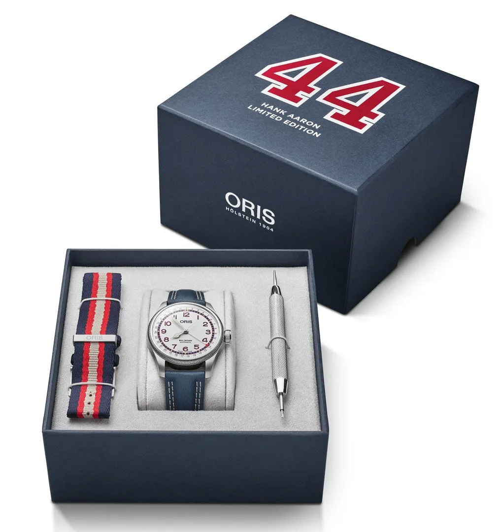 Oris Big Crown Pointer Date 40MM Hank Aaron Limited Edition 01 754 7785 4081-Set