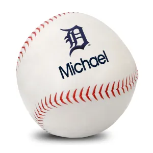 Personalized Detroit Tigers Plush Baseball