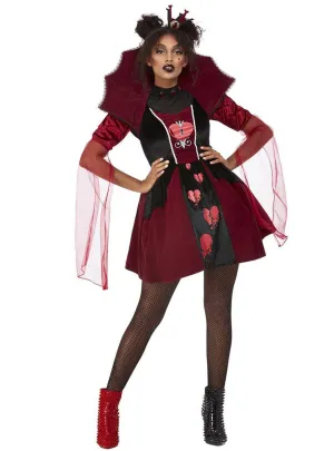 Queen of Broken Hearts Womens Halloween Costume