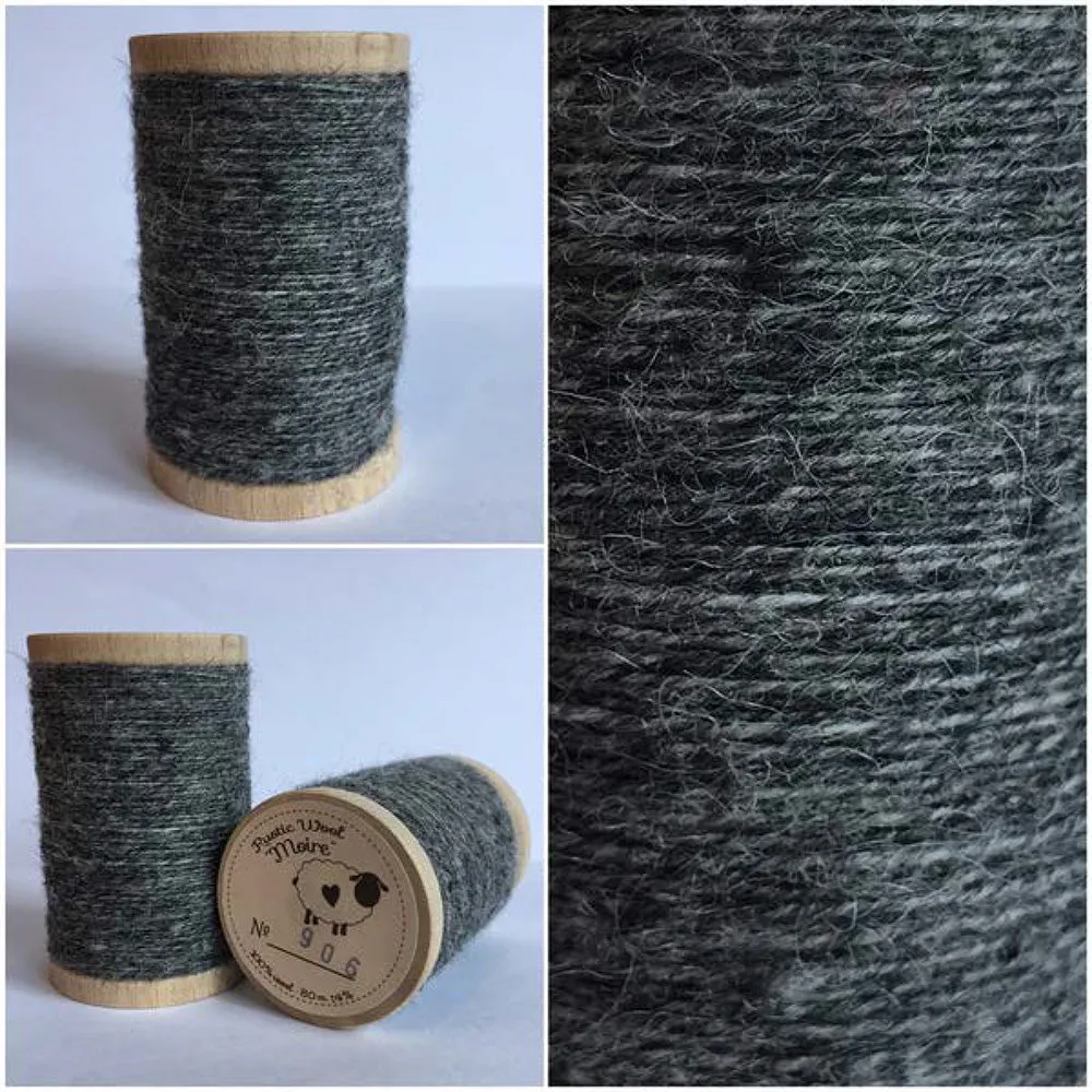 SILVER GREY Hand Dyed YARD Wool Fabric for Wool Applique and Rug Hooking