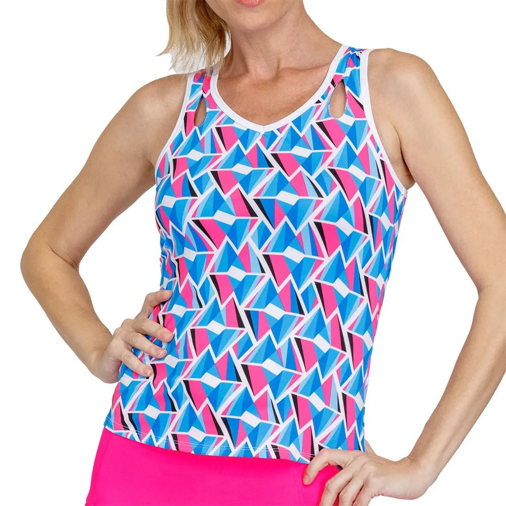 Women's Mirella Tennis Tank Diagonal Rubiks