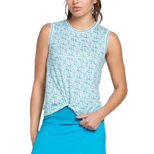 Women`s Seaside Tennis Tank Caribbean Blue